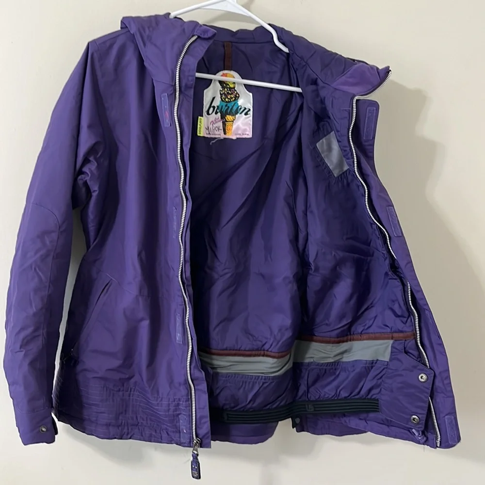 Burton Dry Ride Purple Snow Ski Snowboard Jacket Size Medium - Picture 11 of 16